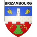 Brizambourg 17 ville Stickers blason autocollant adhésif