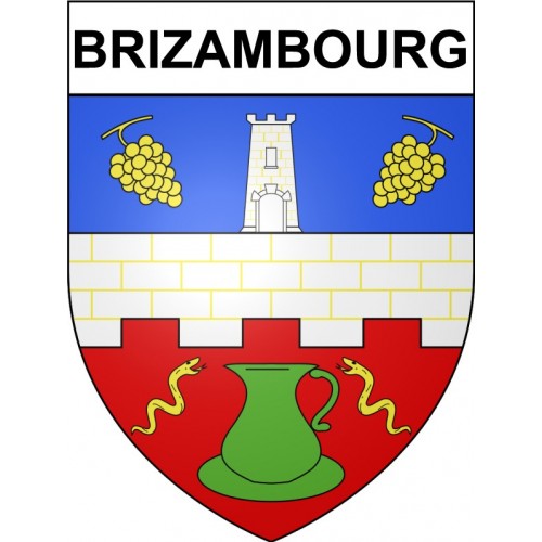 Brizambourg 17 ville Stickers blason autocollant adhésif