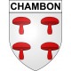 Chambon 17 ville Stickers blason autocollant adhésif