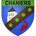 Chaniers 17 ville Stickers blason autocollant adhésif