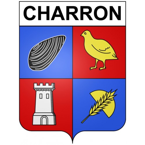 Charron 17 ville Stickers blason autocollant adhésif