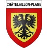 Omps Sticker wappen, gelsenkirchen, augsburg, klebender aufkleber