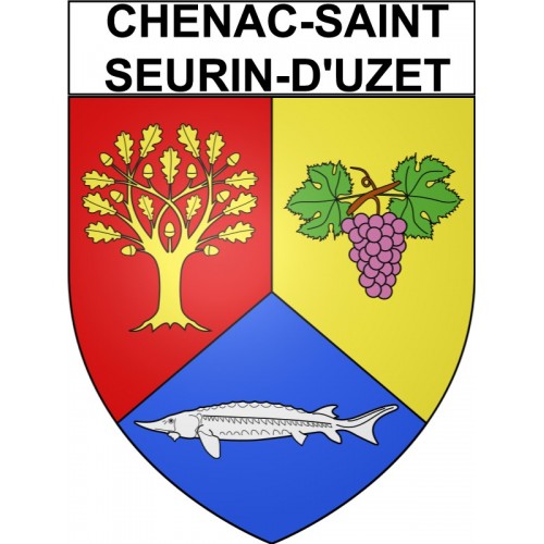 Chenac-Saint-Seurin-d'Uzet 17 ville Stickers blason autocollant adhésif