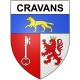 Cravans 17 ville Stickers blason autocollant adhésif