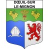 Dœuil-sur-le-Mignon 17 ville Stickers blason autocollant adhésif