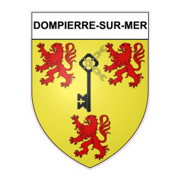 Dompierre-sur-Mer 17 ville Stickers blason autocollant adhésif