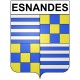 Esnandes 17 ville Stickers blason autocollant adhésif
