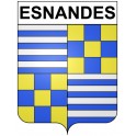 Esnandes 17 ville Stickers blason autocollant adhésif