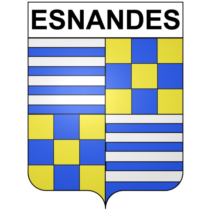 Pegatinas escudo de armas de Omps adhesivo de la etiqueta engomada