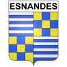 Pegatinas escudo de armas de Omps adhesivo de la etiqueta engomada