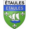 étaules 17 ville Stickers blason autocollant adhésif