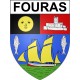 Fouras 17 ville Stickers blason autocollant adhésif