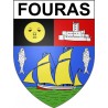 Fouras 17 ville Stickers blason autocollant adhésif