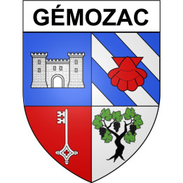 Gémozac 17 ville Stickers blason autocollant adhésif