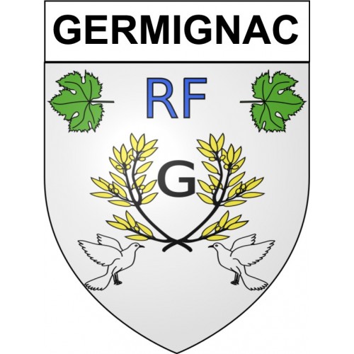 Germignac 17 ville Stickers blason autocollant adhésif