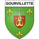 Gourvillette 17 ville Stickers blason autocollant adhésif