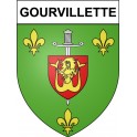 Gourvillette 17 ville Stickers blason autocollant adhésif