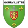 Gourvillette 17 ville Stickers blason autocollant adhésif