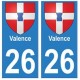 26 Valencia coat of arms sticker plate stickers city