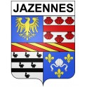 Jazennes 17 ville Stickers blason autocollant adhésif