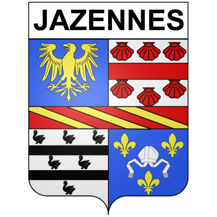 Omps Sticker wappen, gelsenkirchen, augsburg, klebender aufkleber