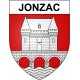 Jonzac 17 ville Stickers blason autocollant adhésif