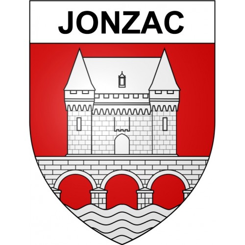 Jonzac 17 ville Stickers blason autocollant adhésif