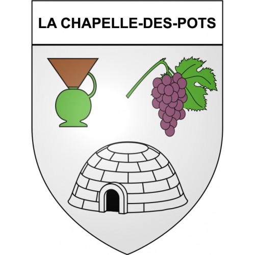 La Chapelle-des-Pots 17 ville Stickers blason autocollant adhésif