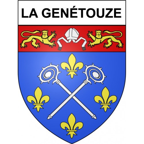 La Genétouze 17 ville Stickers blason autocollant adhésif