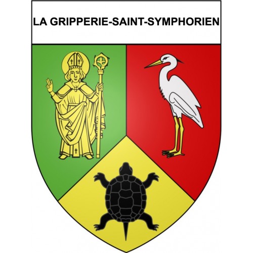 La Gripperie-Saint-Symphorien 17 ville Stickers blason autocollant adhésif