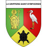 Omps Sticker wappen, gelsenkirchen, augsburg, klebender aufkleber