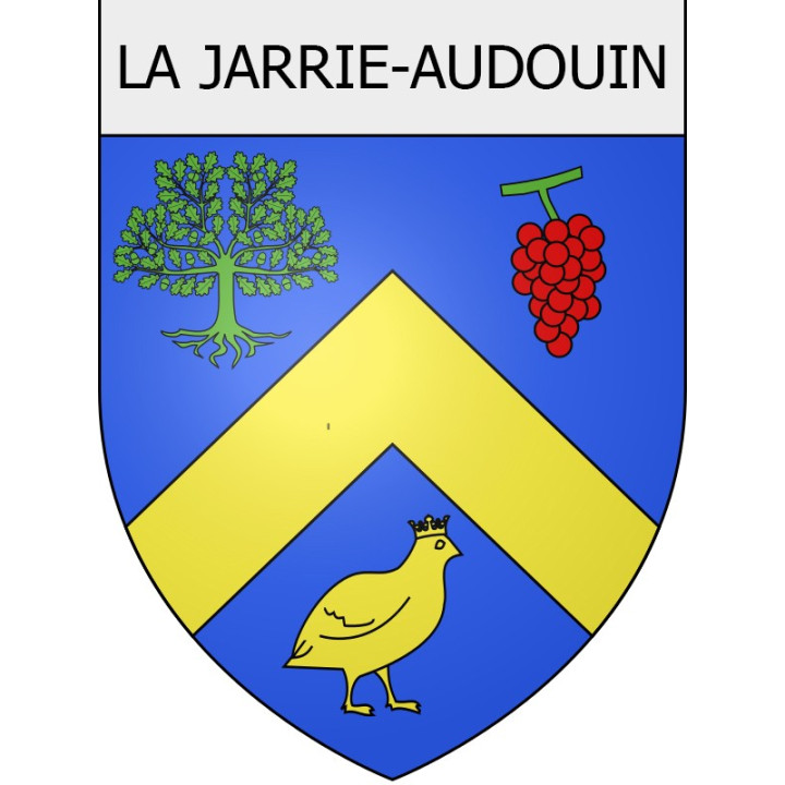 La Jarrie-Audouin 17 ville Stickers blason autocollant adhésif