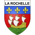 Pegatinas escudo de armas de La Rochelle adhesivo de la etiqueta engomada