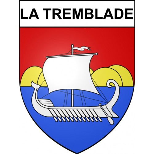 La Tremblade 17 ville Stickers blason autocollant adhésif