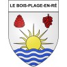 Le Bois-Plage-en-Ré 17 ville Stickers blason autocollant adhésif