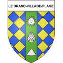 Le Grand-Village-Plage 17 ville Stickers blason autocollant adhésif