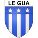 Le Gua 17 ville Stickers blason autocollant adhésif