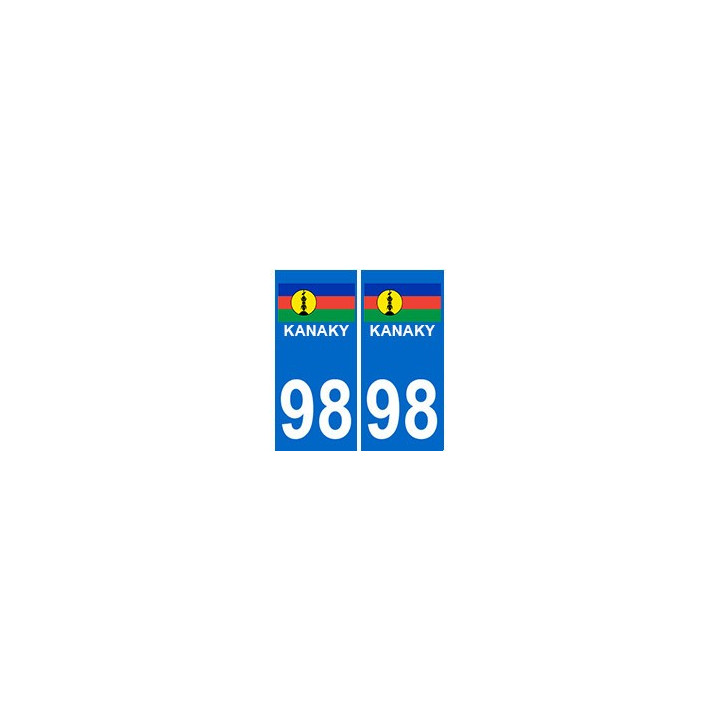 98 kanaky caledonie autocollant