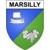 Marsilly 17 ville Stickers blason autocollant adhésif
