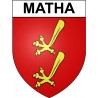Matha 17 ville Stickers blason autocollant adhésif