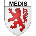 Médis 17 ville Stickers blason autocollant adhésif