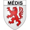 Médis 17 ville Stickers blason autocollant adhésif