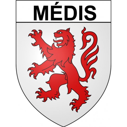 Médis 17 ville Stickers blason autocollant adhésif