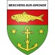 Meschers-sur-Gironde 17 ville Stickers blason autocollant adhésif