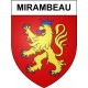 Mirambeau 17 ville Stickers blason autocollant adhésif