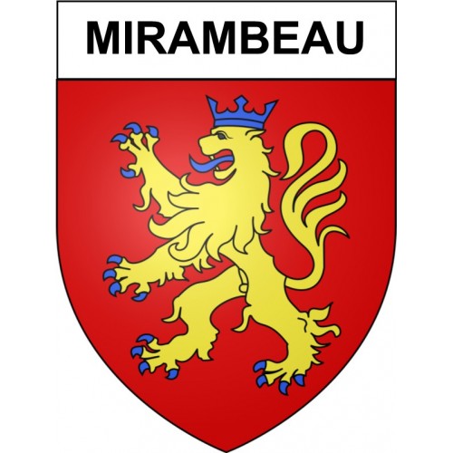 Mirambeau 17 ville Stickers blason autocollant adhésif