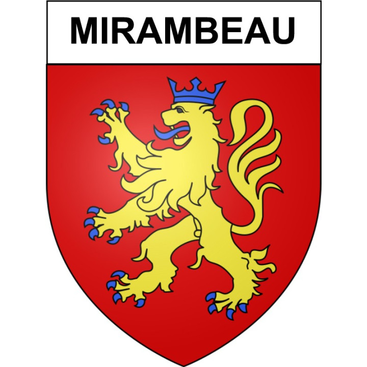 Mirambeau 17 ville Stickers blason autocollant adhésif