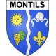 Montils 17 ville Stickers blason autocollant adhésif