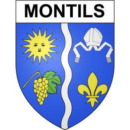 Montils 17 ville Stickers blason autocollant adhésif