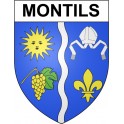 Montils 17 ville Stickers blason autocollant adhésif